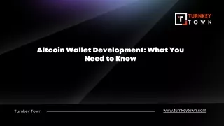 altcoin wallet development what you need to know