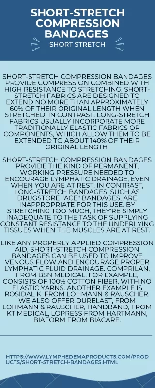 Short-Stretch Compression Bandages & Compression Wraps - PDF