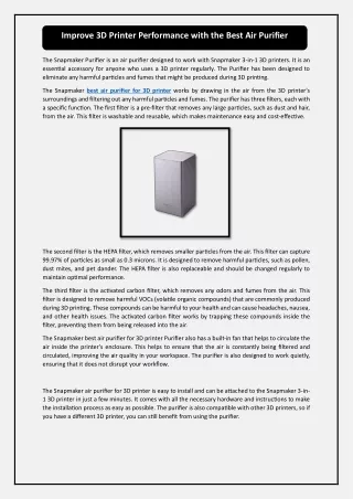 improve 3d printer performance with the best