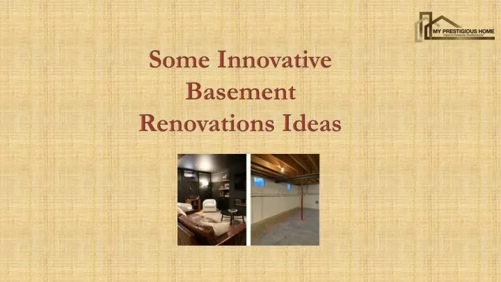 some innovative basement renovations ideas