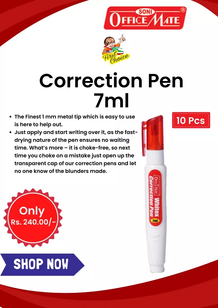 correction pen 7ml the finest 1 mm metal