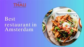 Best restaurant in Amsterdam | Indian Thali