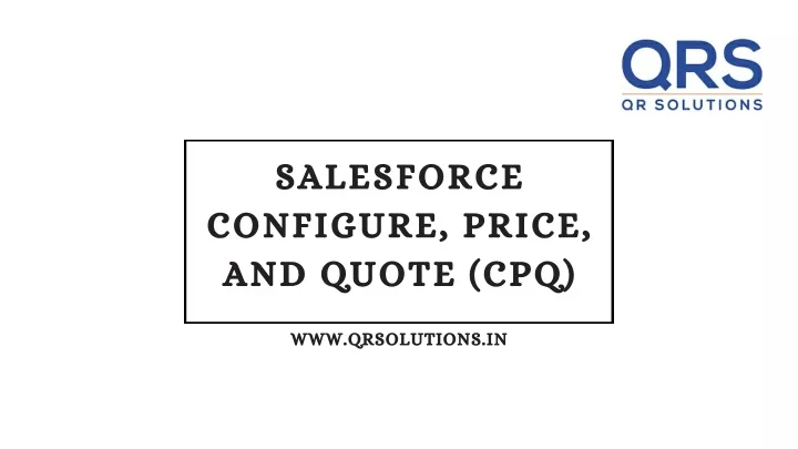 salesforce configure price and quote cpq