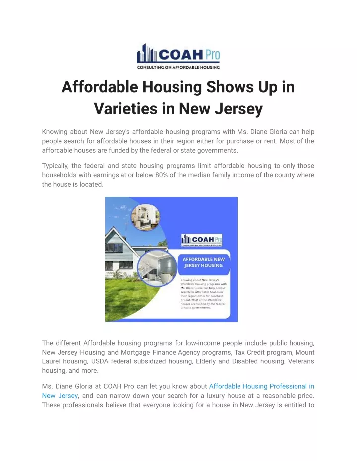 affordable housing shows up in varieties