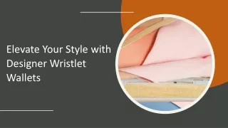 Elevate Your Style with Designer Wristlet Wallets