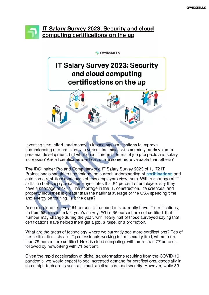 it salary survey 2023 security and cloud
