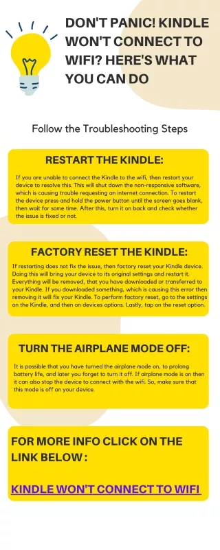 Don't Panic! Kindle Won't Connect to Wifi Here's What You Can Do