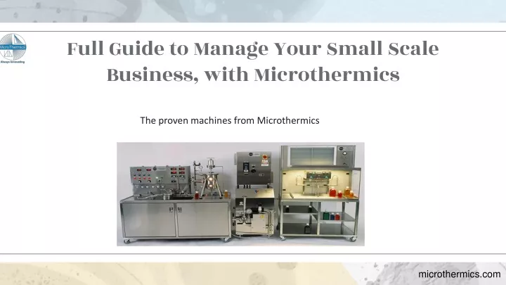 full guide to manage your small scale business