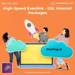 high speed evenlink dsl internet packages