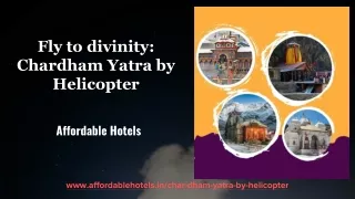 Fly to divinity_ Chardham Yatra by Helicopter