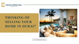 Thinking of Selling Your Home in Dubai?