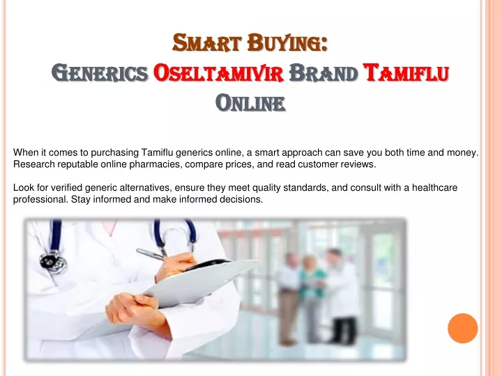 smart buying generics oseltamivir brand tamiflu online