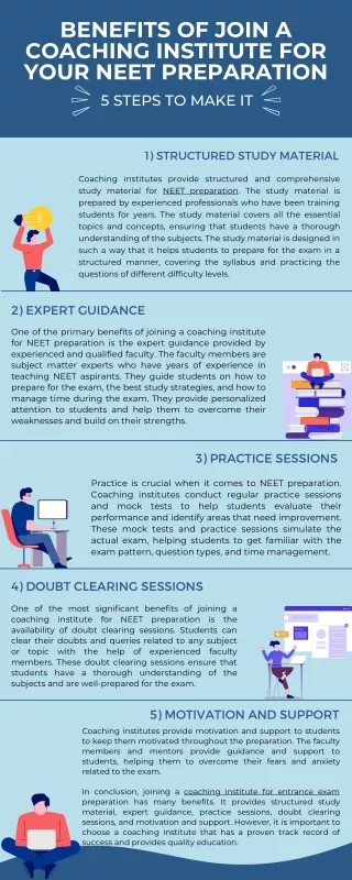 Benefits of Join A Coaching Institute For Your NEET Preparation