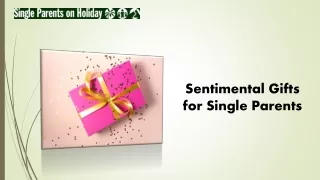 sentimental gifts for single parents