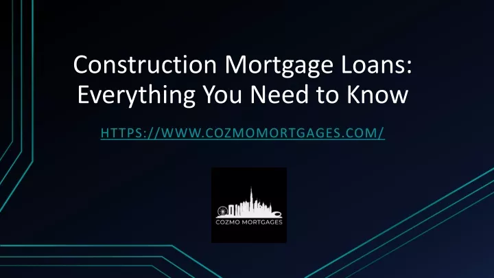 construction mortgage loans everything you need to know