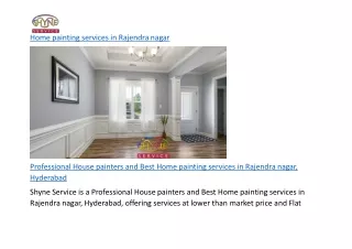 Home painting services in Rajendra nagar