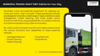 Municipal Trucks: What They Can Do for Your City