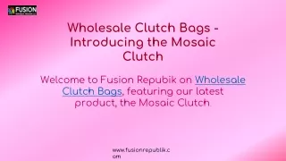 Wholesale clutch bags  | Mosaic clutch