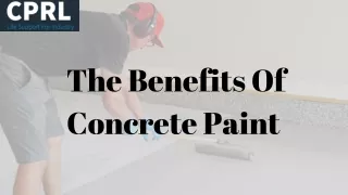 The Benefits Of Concrete Paint