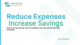 5 Ways to Reduce Expenses and Increase Savings
