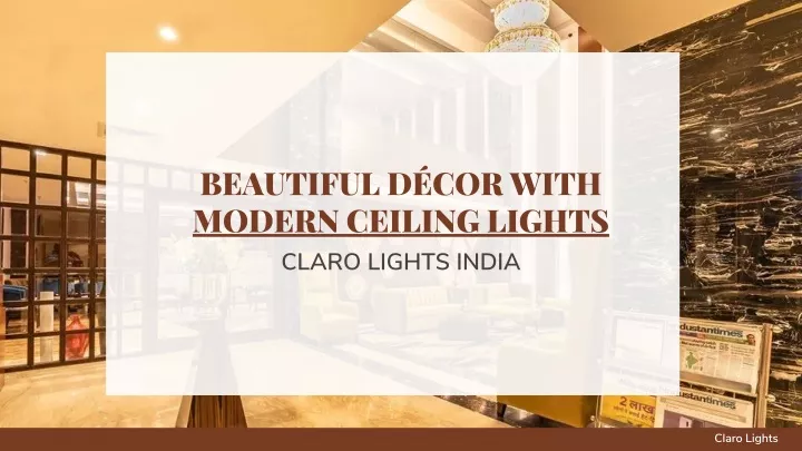 beautiful d cor with modern ceiling lights