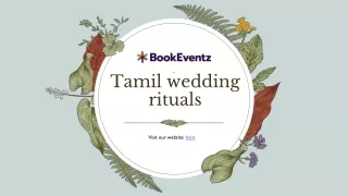 Tamil wedding rituals