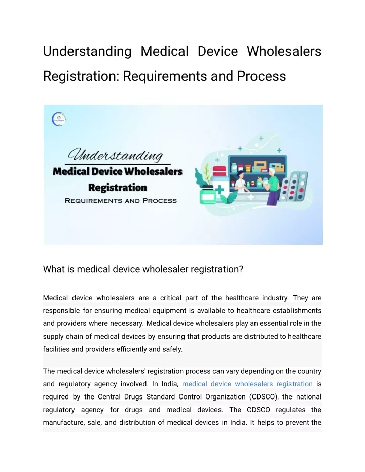 understanding medical device wholesalers
