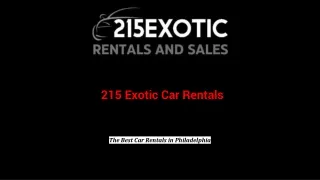 215 Exotic Car Rentals