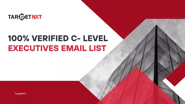 100 verified c level executives email list