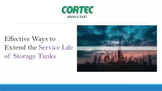 Effective Ways to Extend the Service Life of Storage Tanks