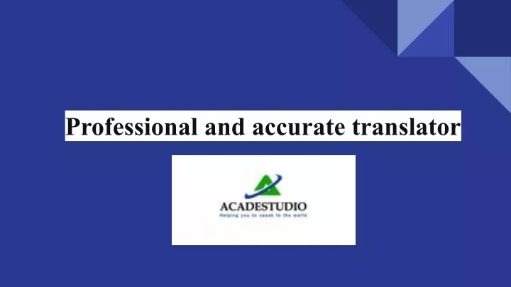 PPT Which Translator Is The Most Accurate PowerPoint Presentation 