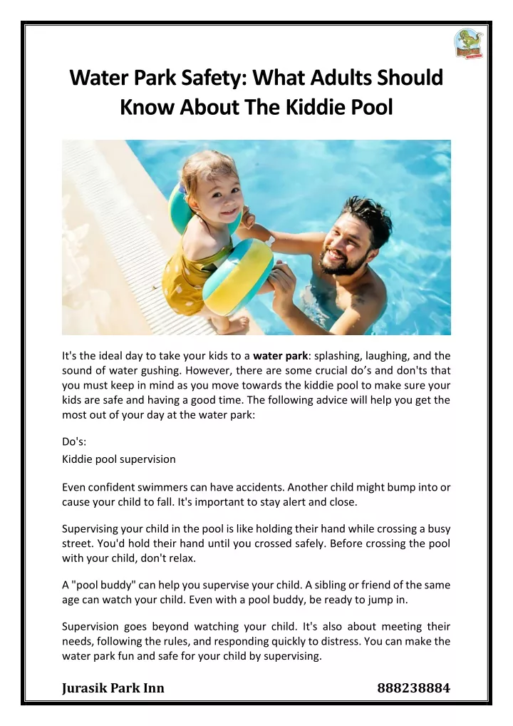 water park safety what adults should know about