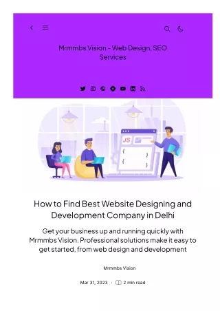 How to Find Best Website Designing and Development Company in Delhi
