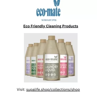 Eco Laundry Detergent & Liquid