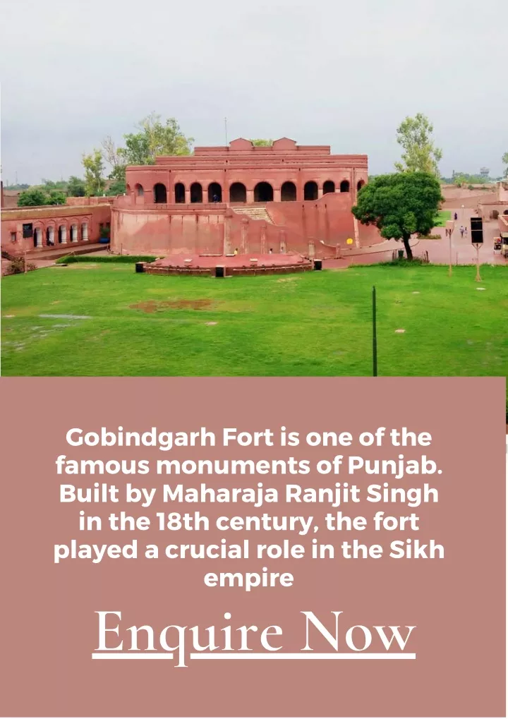 gobindgarh fort is one of the famous monuments