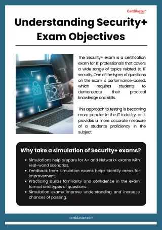 understanding security exam objectives