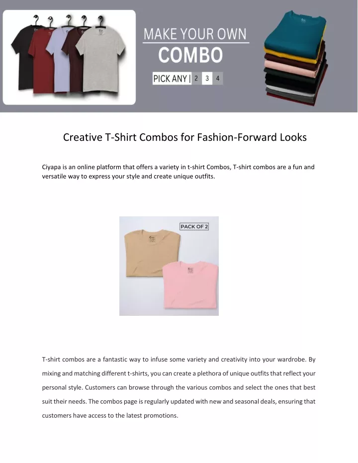 creative t shirt combos for fashion forward looks