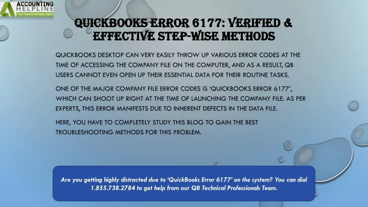 quickbooks error 6177 verified effective step wise methods