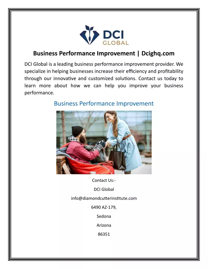 business performance improvement dcighq com