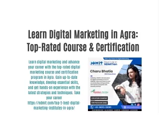 Learn Digital Marketing in Agra: Top-Rated Course & Certification