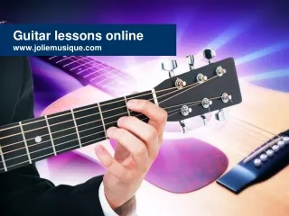 Guitar lessons online-www.joliemusique.com