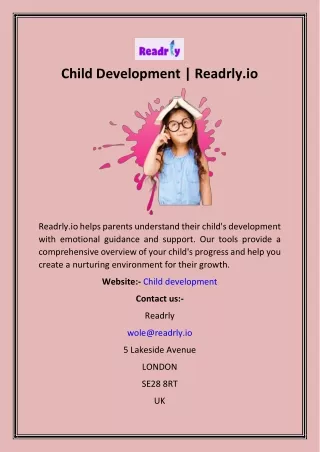 Child Development  Readrly.io