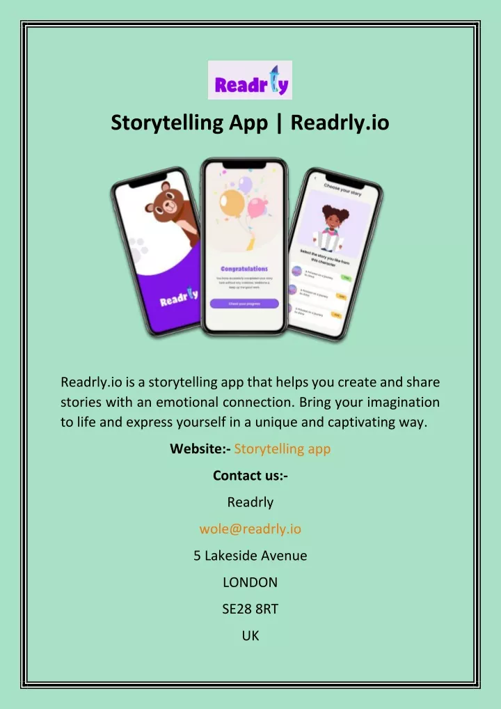 storytelling app readrly io
