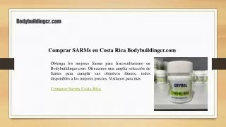 Comprar SARMs en Costa Rica Bodybuildingcr.com