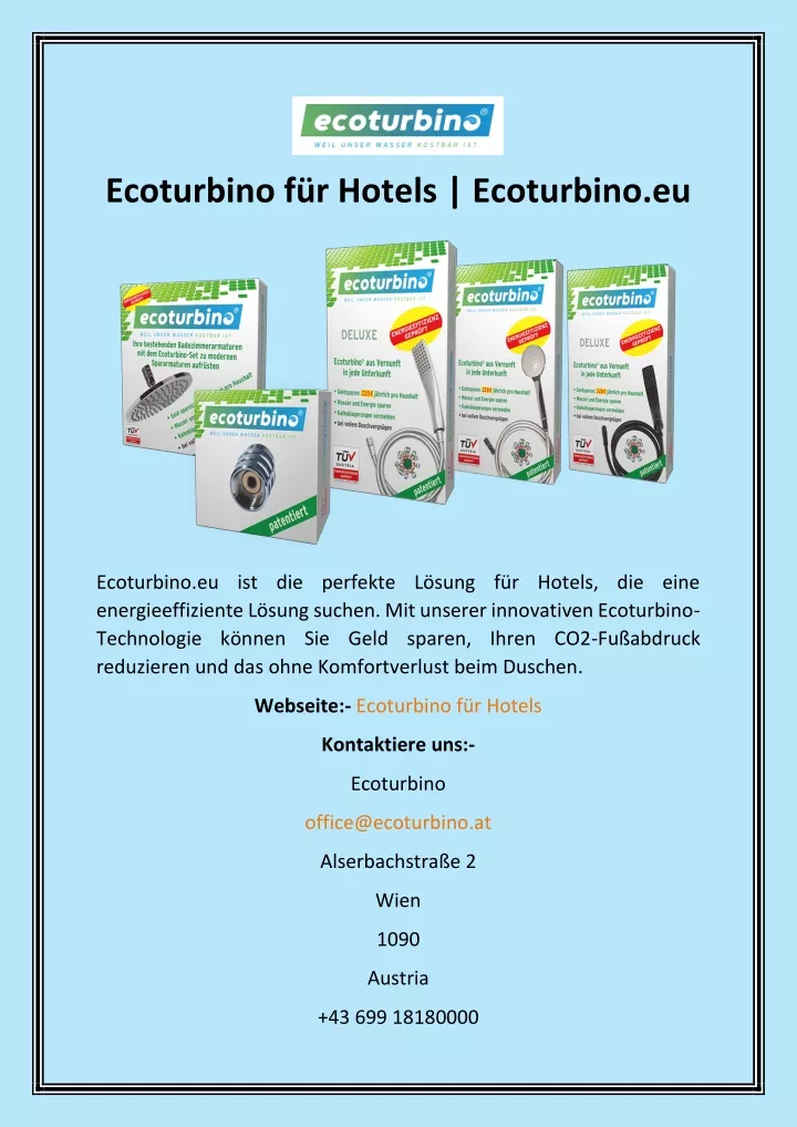 ecoturbino f r hotels ecoturbino eu