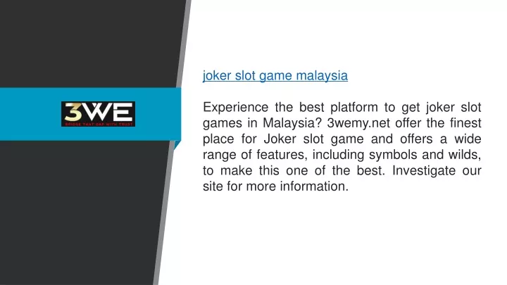 joker slot game malaysia experience the best