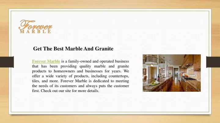 get the best marble and granite