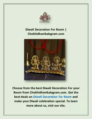 Diwali Decoration For Room | Chokhidhanikalagram.com