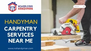 Handyman Carpentry Services Near Me