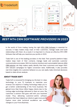 Best MT4 CRM Software in 2023